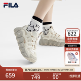 斐乐可颂鞋|FILA官方女鞋面包鞋老爹鞋厚底秋冬运动鞋休闲鞋女 豆腐白/燕麦色-TO 36.5
