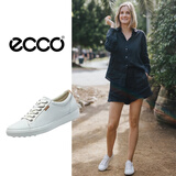 爱步（ECCO）牛皮休闲鞋小白鞋 柔酷7号430003 01007白色 36(正码正拍)