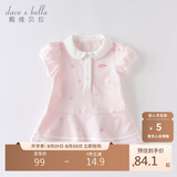 戴维贝拉（DAVE＆BELLA）【汽水棉】女童连衣裙夏装宝宝公主裙学院风儿童裙子