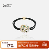 She's茜子栀子花朵撞色滴油橡皮筋发绳小清新发圈头绳教师节礼物