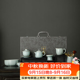 唐丰李桂莲汝窑茶具套装功夫茶具整套高端乔迁礼物茶具礼盒中秋节礼物