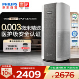 飞利浦（PHILIPS）【0.003微米精滤】空气净化器孕妇婴儿专用新房除甲醛除二手烟味螨尘病毒细菌花粉过敏原AC3998