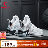 乔丹篮球鞋男耐磨减震专业战靴篮球运动鞋男 白色/黑色【无双】 42