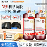 卓蓝雅生姜侧柏叶防脱控油去屑洗发水+修护护发素（洗护家庭囤货套装）