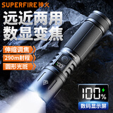 神火（SupFire）强光手电筒户外远射小型家用便携高亮度超长续航充电式LED应急灯