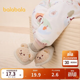 巴拉巴拉balaOne宝宝地板袜防滑点胶冬加绒婴幼儿保暖袜学步209425172203