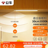 公牛（BULL）感应橱柜灯衣柜灯LED人感光感磁吸 卧室床沿玄关小夜灯30CM3000K