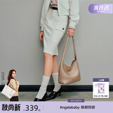 纽芝兰（NUCELLE）Angelababy同款织趣编织包女2026新通勤女士单肩托特包生日礼物