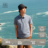 KOLON SPORT/可隆SECO POLO衫  男士户外抗菌防晒UPF50+吸湿速干T恤 LHPT6MTT23-GB 灰蓝色 3XL 190/108B