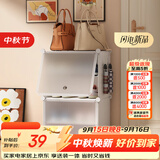 安尔雅超薄鞋柜门口简易鞋架玄关多层防尘收纳架树脂组装柜 单列四层白