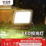 公牛（BULL）LED投光灯户外路灯庭院灯露营灯 IP65防水高亮度100W-3000K暖白光