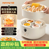九阳（Joyoung）升级微压电炖盅 隔水炖电炖锅 4.5L 白瓷内胆上蒸下炖家用煲汤煮粥燕窝炖盅 DG25G-GD188