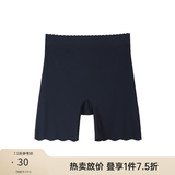 纤莉秀大码女装防走光不卷边安全裤丝滑轻薄无痕裸感打底裤秋新款1730 黑色 XL