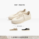 FOOT INDUSTRY 足下工业「品牌经典」极简德训鞋无内里薄底舒适时尚休闲小白鞋 古白 41