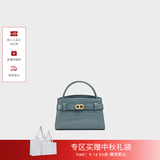 CHARLES&KEITH鳄鱼纹凯莉包手提斜挎婚包包女包生日礼物送女友CK2-50270880-1 Smoky Blue烟熏蓝（新色） S
