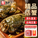 【活蟹】蟹叁钳庄 大闸蟹公4.5-4.8两母3.5-3.8两4对8只鲜活生鲜现货螃蟹礼盒