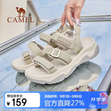 骆驼（CAMEL）夏季户外魔术贴凉鞋男女溯溪涉水速干沙滩鞋子F24B162020
