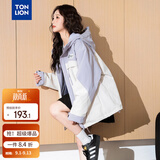 唐狮（TonLion）2026秋季女拼接中长款外套宽松松弛百搭时尚高级感户外女外套