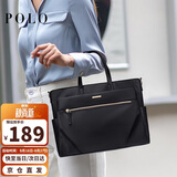 POLO电脑包女14/15英尺手提笔记本单肩手提包大容量商务出差公文包