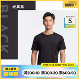 迪卡侬（DECATHLON）速干凉感t恤男夏训练休闲宽松透气健身跑步速干衣短袖MSJT 经典黑(新老款随机发货) L （欧码偏大）