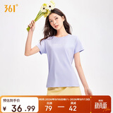 361°t恤衫女夏季新款潮流休闲宽松运动正肩上衣服短袖女装662629106-3