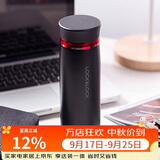 乐扣乐扣（LOCK&LOCK）菲特旋转盖轻量杯保温杯学生商务水杯450ml黑红 LHC4131BKR