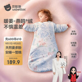 贝肽斯婴儿睡袋暖姜3.0儿童一体睡袋婴幼儿防踢被睡衣四季双层 原野S