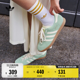 adidas T头鞋 STADT经典薄底运动板鞋平底鞋男女阿迪达斯三叶草   绿色/乳白色/树脂黄 (推荐女生买小半码)   38