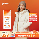 亚瑟士（asics）ASICS/亚瑟士童装冬季中大童宽松短款泡芙羽绒服外套轻薄舒适