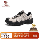 骆驼（CAMEL）云山1代户外免系登山休闲丑萌徒步鞋情侣 G15M076104 米白/黑 42