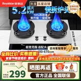 荣事达燃气灶 燃气灶双灶台 煤气灶双灶 燃气灶天然气不锈钢燃气灶嵌入式家用液化气大火力九头猛火灶 【省气优选】环形聚能火·可拆炉头R166 管道天然气5.2kW【火力以产品信息为准】