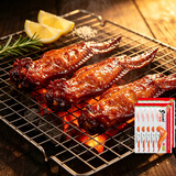 萨啦咪 烤制德佬鸡翅全翅整只鸡翅肉类熟食休闲零食烤制即食萨拉米 【商超同款】原味鸡翅38g*10袋