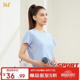 361°短袖女t恤夏季新款速干衣运动跑步宽松瑜伽服上衣服662424126H-2