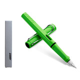 LAMY德国进口 凌美(LAMY)钢笔签字笔Safari狩猎者系列时尚商务办公墨水笔 高颜值礼物送老师学生 苹果绿F尖（不带吸墨器）