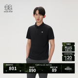 KOLON SPORT/可隆SECO POLO衫  男士户外抗菌防晒UPF50+吸湿速干T恤 LHPT6MTT23-BK 黑色 3XL 190/108B
