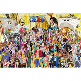 【带大图纸】1000片成人木质拼图儿童智力玩具趣味减压卡通动漫海贼王人物动画合集全家福 海贼王大合集(配大图纸) 1000片木质分区