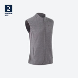 迪卡侬（DECATHLON）抓绒马甲男女秋保暖摇粒绒背心抓绒衣开衫冲锋衣内胆MH120 女款 灰色 L