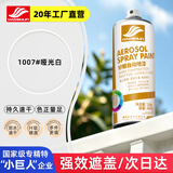 好顺自喷漆1007#哑光白450ml汽车金属防锈油漆家具墙面翻新车轮毂