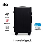 ITO「袁泉同款」PISTACHIO STRIPED 炭黑24英寸行李箱拉杆箱旅行箱
