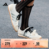 adidas「冰淇淋T头鞋」VS JOG 2.0薄底运动鞋男女阿迪达斯轻运动 乳白色/金属银/亮白 (推荐女生选小半码)   37