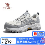 骆驼（CAMEL）造极2代户外网面登山休闲运动老爹徒步鞋男 G16S307001 浅灰 42
