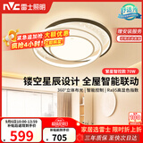 雷士（NVC）星空氛围感LED语音智能吸顶灯房间灯书房灯具-繁星圆灯