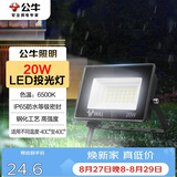 公牛（BULL）LED投光灯户外庭院工厂园林灯露营灯 IP65防水等级20W-6500K白光