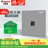 罗格朗（LEGRAND）开关插座面板逸景系列深砂银色网插 一位六类电脑插座