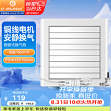 金羚（JINLING）窗式排气扇卫生间换气扇厨房排风扇电动百叶橱窗式 APC15-2-2DA