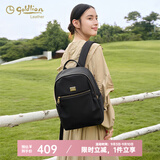 金利来女包秋季新款双肩包百搭轻便背包书包女朋友妈妈礼物 黑色