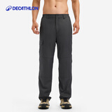 迪卡侬（DECATHLON）户外运动休闲裤长裤工装男秋抓绒加绒保暖裤黑色M-4228360