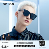 BOLON暴龙眼镜太阳镜防晒墨镜偏光镜男女款韩版经典方框遮阳镜 BL3027 BL3027C11-亮黑色
