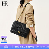 HR赫莲娜包包女包头层牛皮单肩斜挎包轻奢菱格链条通勤包生日礼物
