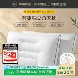 源生活 荞麦枕头 A类枕头芯颈椎护颈枕分区硬感荞麦壳枕 可拆洗 42*68cm